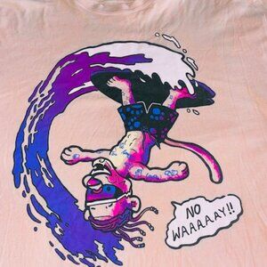 Riff Raff Peach Panther Merch Bart Simpson Ocean Wave Tee XL X-Large Shirt